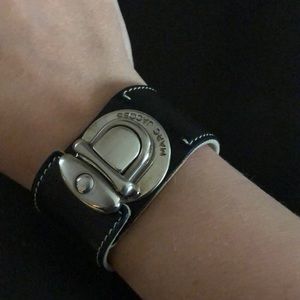 Marc Jacobs Black Leather Cuff